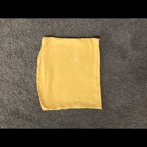 Yellow crop top